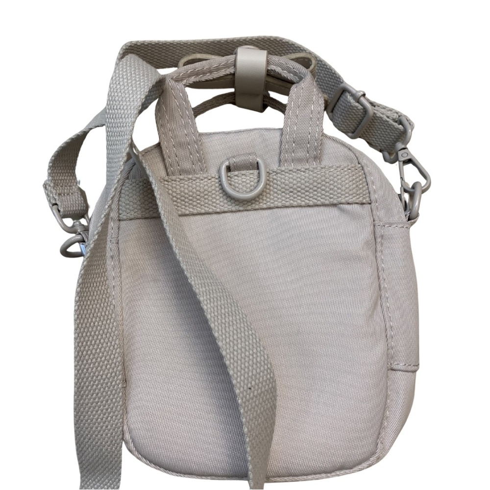 Doughnut Tiny Mini Crossbody Bag Tan Beige Small Travel Athleisure Neutral - Picture 7 of 10